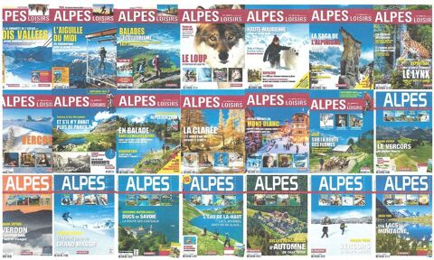 Collection Magazines ALPES-LOISIRS du n31 au n78 + nH.Sr 0 Villeurbanne (69)
