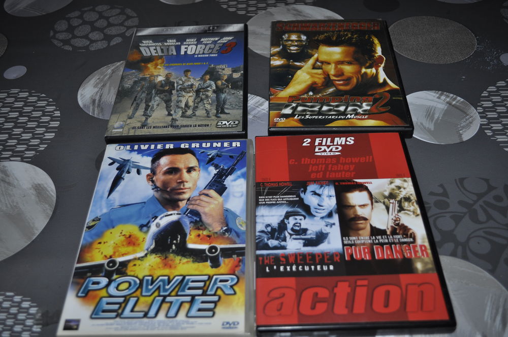 DVD avec entre autre Arnold Schwarzenegge DVD et blu-ray