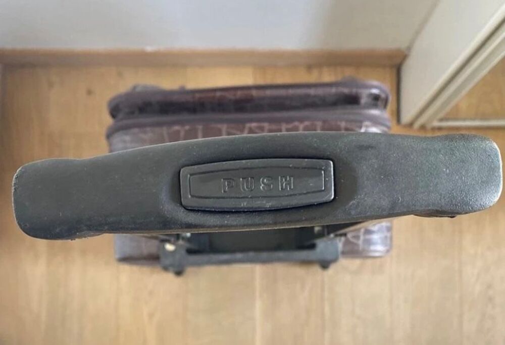 Ensemble bagages : Valise &agrave; roulettes et sac assorti en PVC Maroquinerie