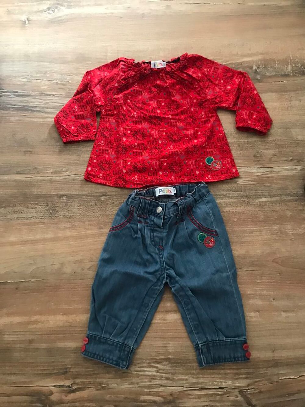 pantalon jean / chemisier enfant fille " La comp Vêtements enfants