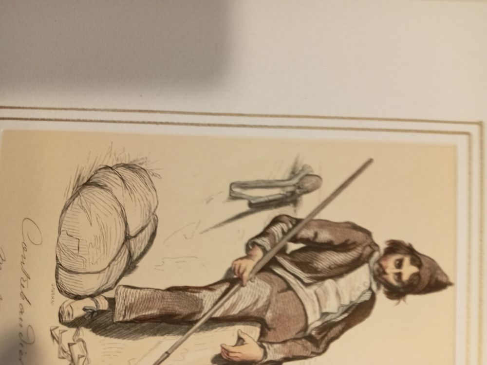 GRAVURES ORIGINALES de 1830 COSTUMES REGIONAUX 