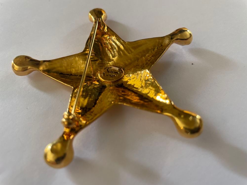 Broche dor&eacute; &eacute;toile strass Ines De La Fressange Bijoux et montres