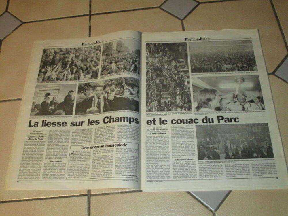  JOURNAL PARISIEN VICTOIRE PSG COUPE DES COUPES 1996 