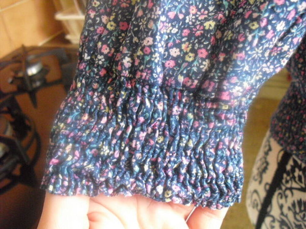 BLOUSE smock&eacute;e fleurie NEUVE H ET M TAILLE 38 Vêtements