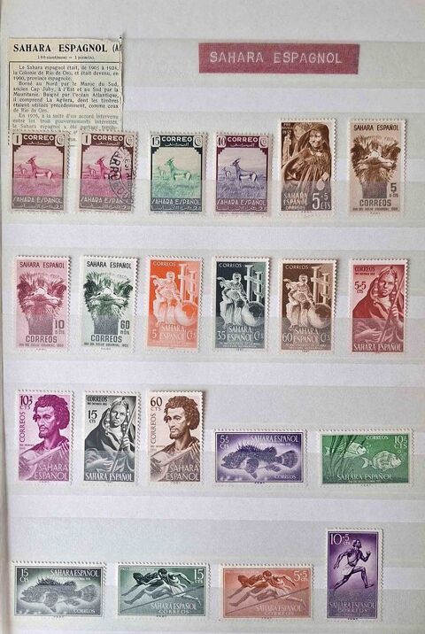 S�rie de timbres de collection du Sahara espagnol 35 Gap (05)