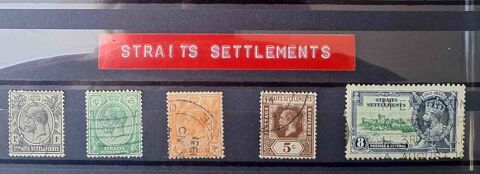 S�rie de timbres de collection de Straits Settlements 20 Gap (05)