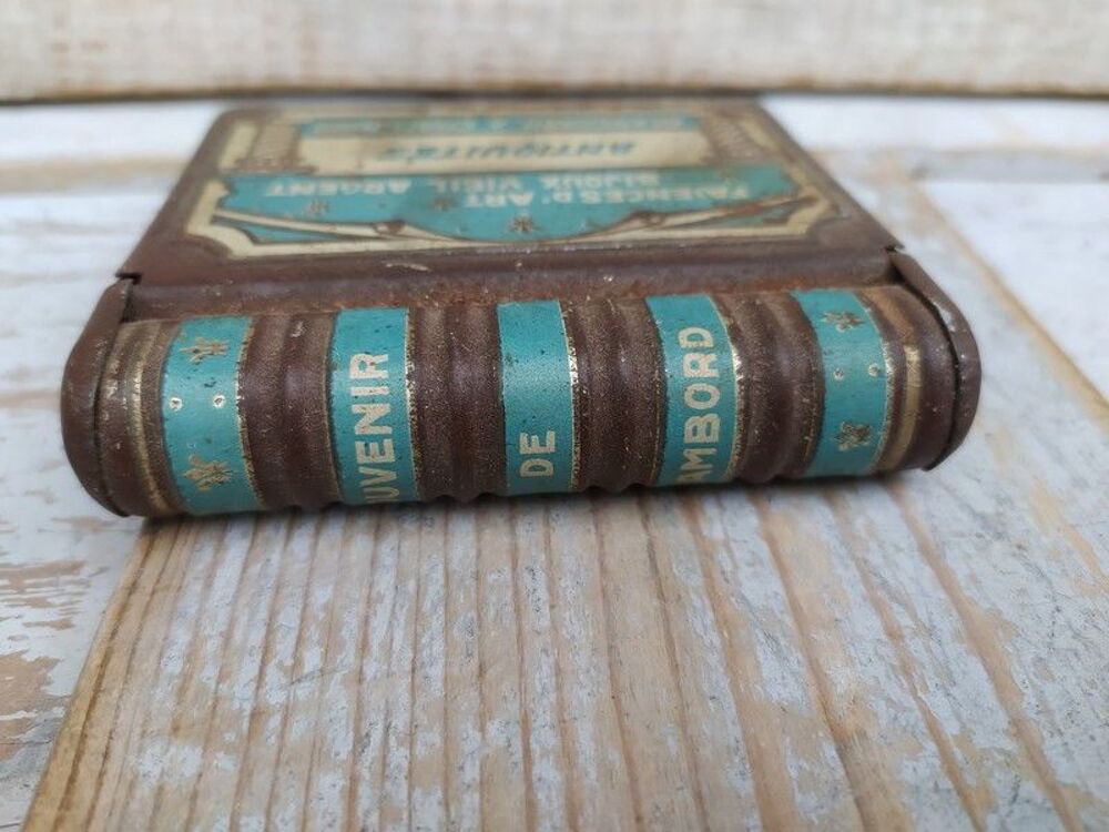 Ancienne Boite Publicitaire Antiquit&eacute;s Blanchard Chambord 