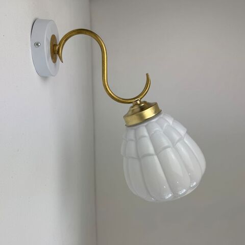 ANCIENNE APPLIQUE EN OPALINE VINTAGE 90 Montreuil (93)