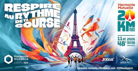 Dossard 20 km de Paris 11/10/2026 Paris 15 (75)