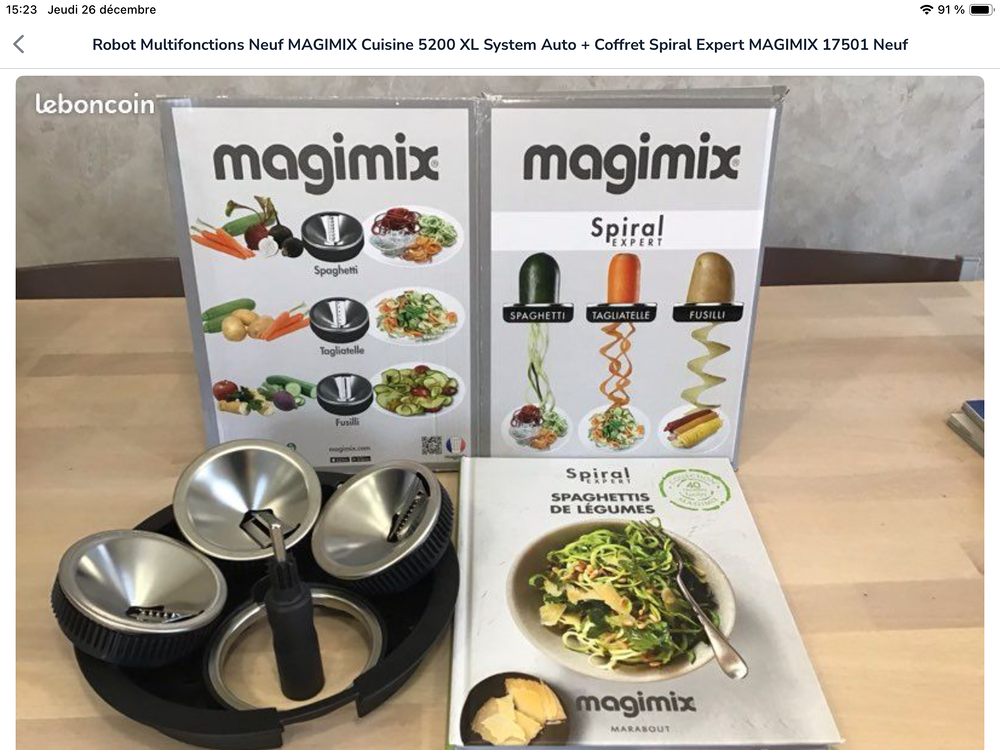 Robot Cuisine MAGIMIX 5200XL System Auto+Spiral Expert 17501 Electromnager