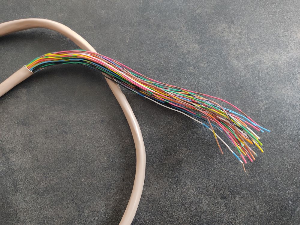 Cable cuivre multipaire 50 brins Bricolage