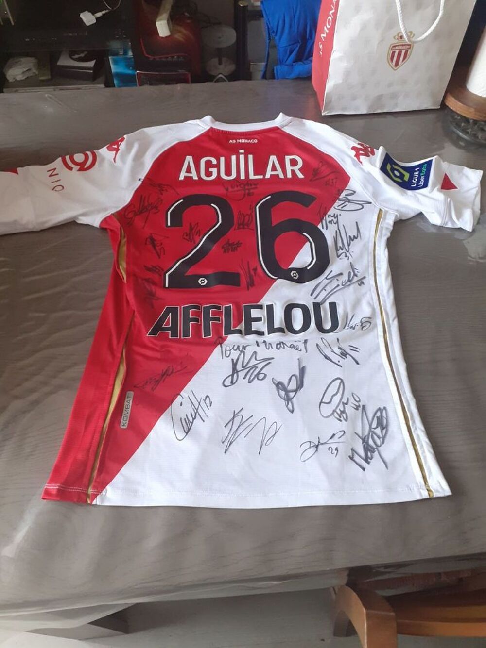 T-shirt Officiel As Monaco Aguilar D&eacute;dicac&eacute;e par tout l Vêtements