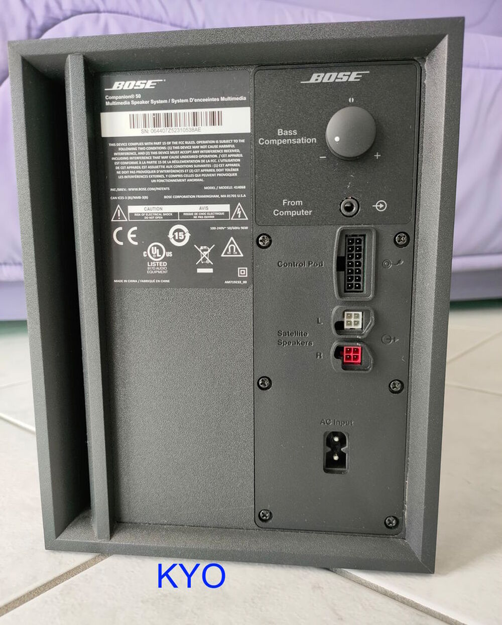 BOSE - caisson basses Subwoofer Companion 50 Hifi son audio Audio et hifi