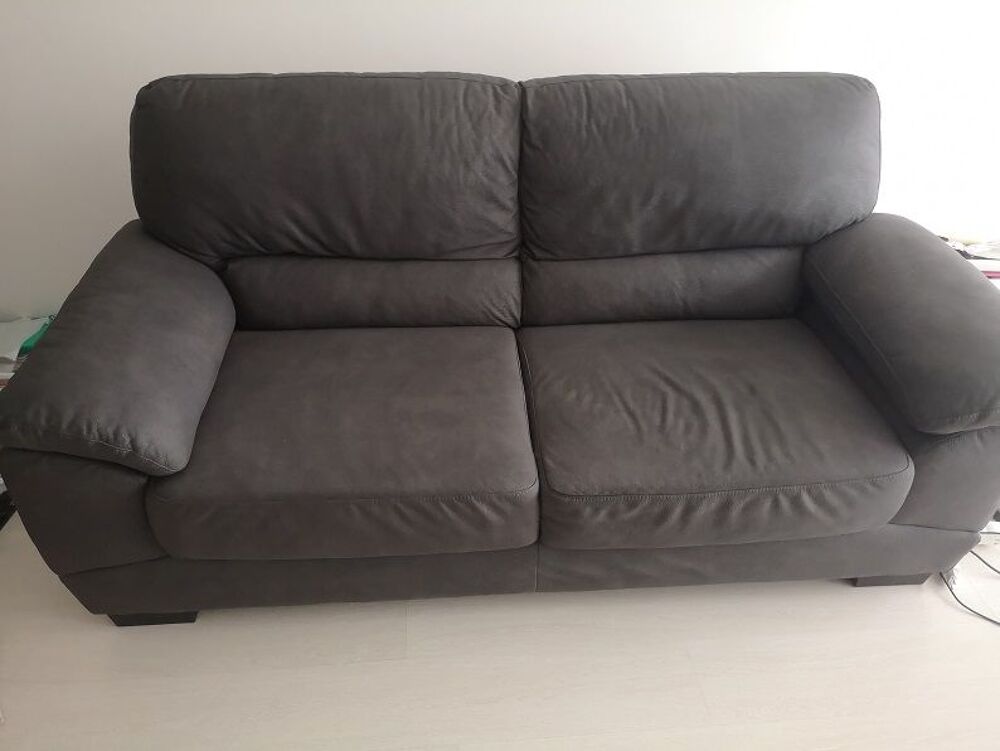 Canap&eacute; 3 places gris anthracite comme neuf Meubles