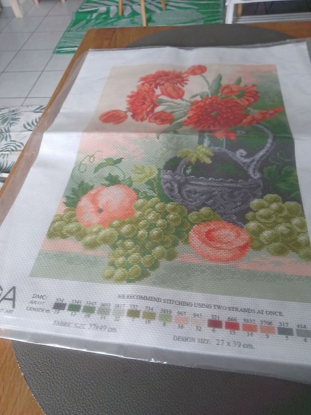 TABLEAU TOILE IMPRIMEE A BRODER NEUVE
Décoration