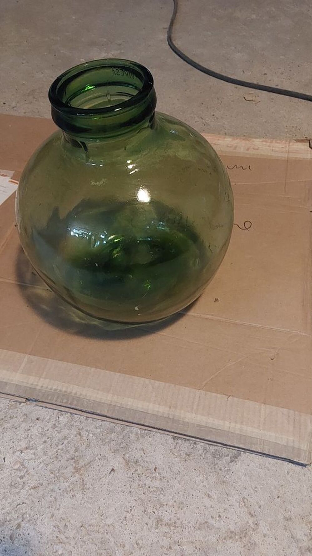 2 xVase grand format en verre Décoration