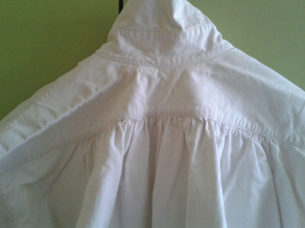 chemise ancienne pour homme en toile coton blanc . Vtements