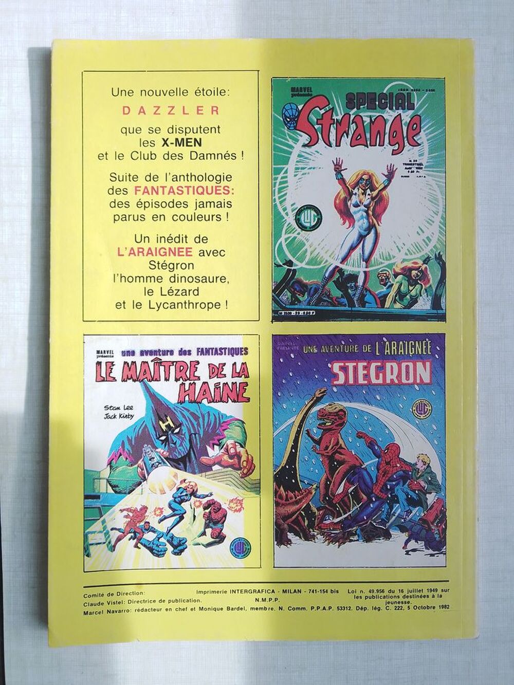 lot STRANGE SP&Eacute;CIAL ORIGINES Livres et BD