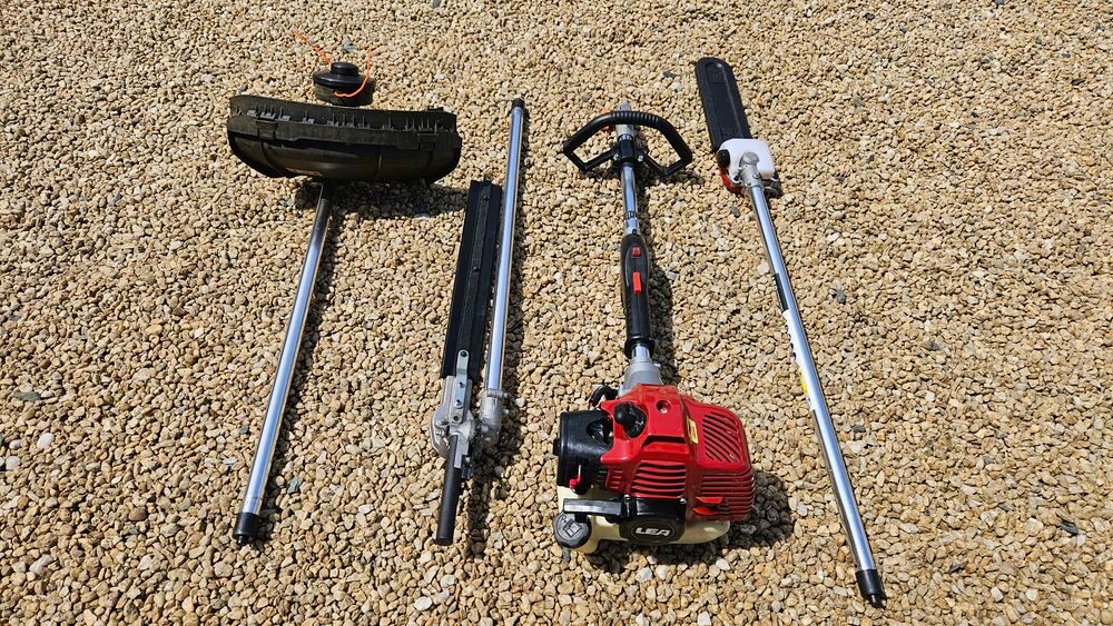 D&eacute;broussailleuse multifonction motoris&eacute; L&Eacute;A, 4 en 1 avec mot Jardin