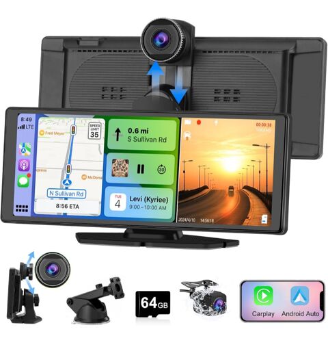 Carplay avec cran 10  Dashcam et camera de recul + 64Go inc 70 Paris 12 (75)