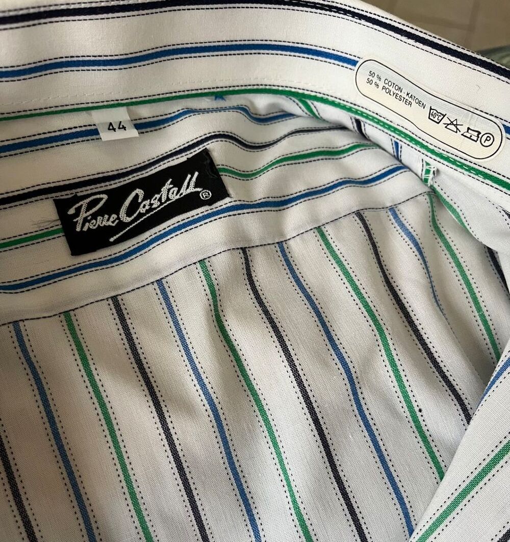 CHEMISE homme taille 44 (XL) marque Pierre Castell Vtements