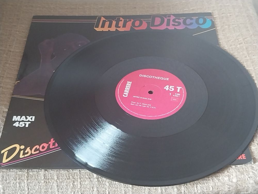 Discoth&egrave;que-Intro Disco-Maxi 45T-Disque Vinyle CD et vinyles
