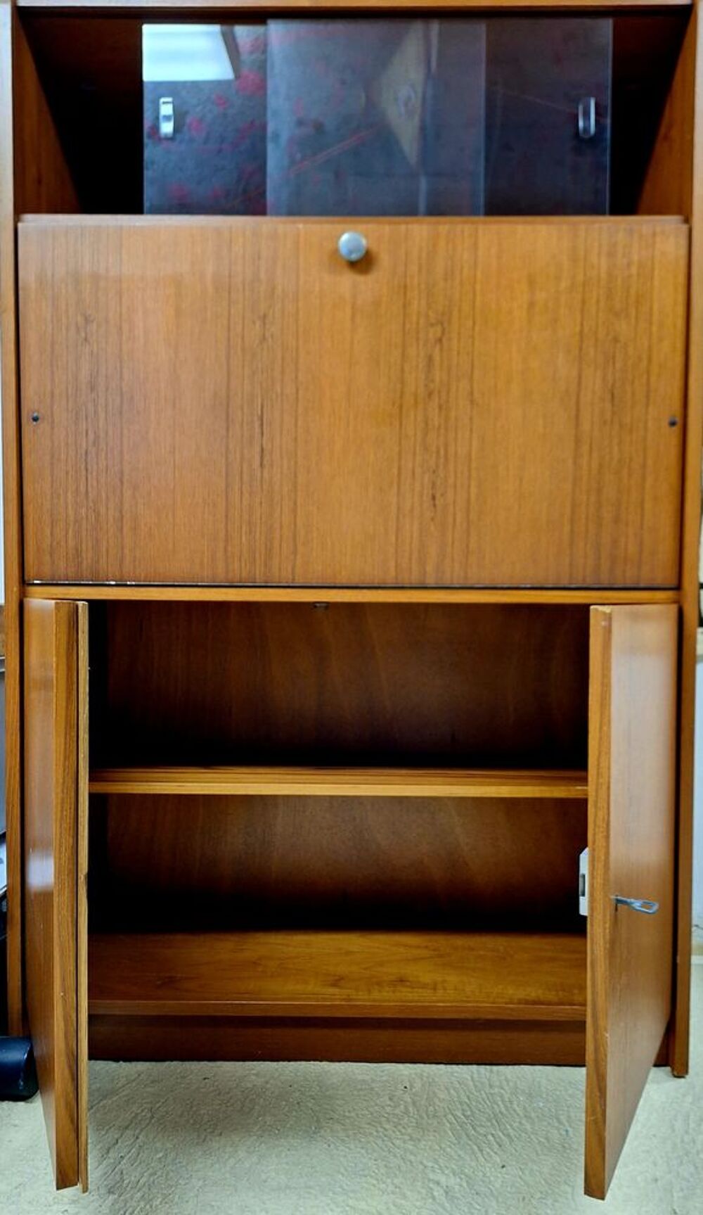 Meuble secr&eacute;taire en teck vintage (ann&eacute;es 70) Meubles