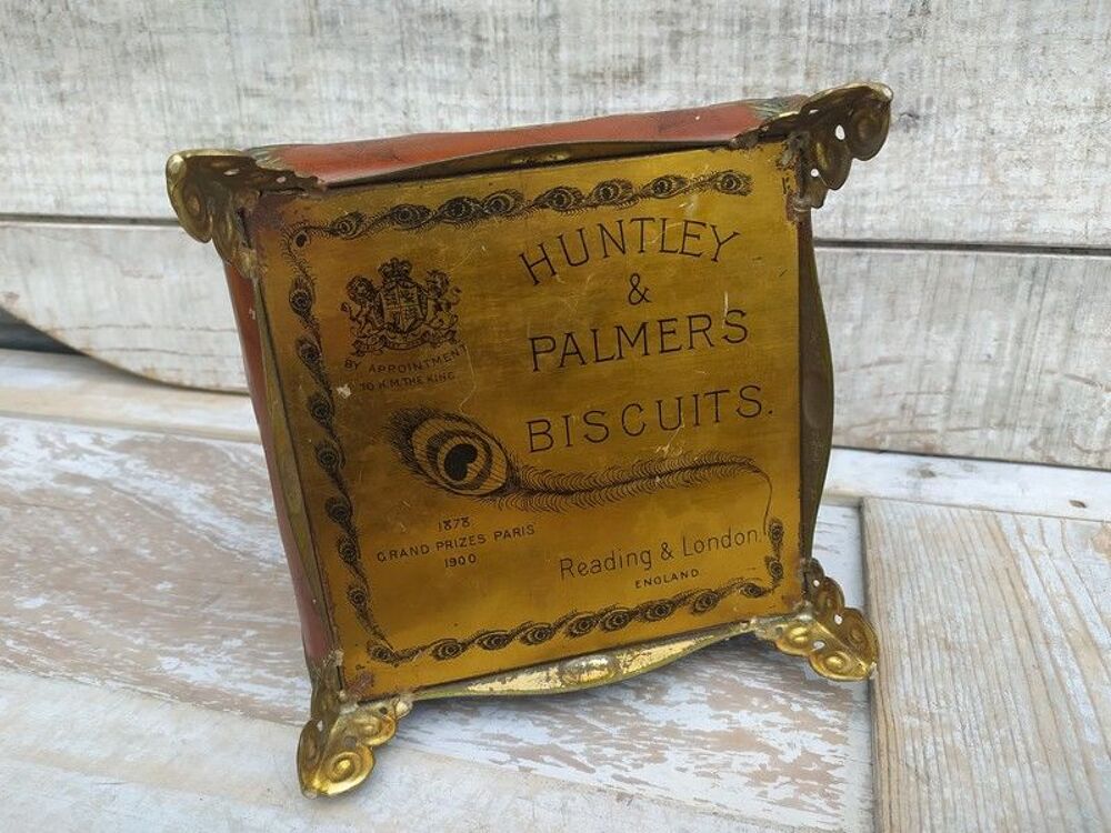 Boite T&ocirc;le Publicitaire Biscuits Huntley et Palmers ca1910 