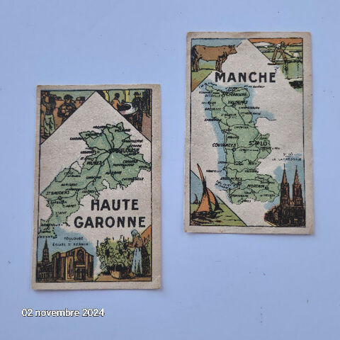 Lot de 2 images chocolat Turenne,   il est vraiment bon   2 Saumur (49)