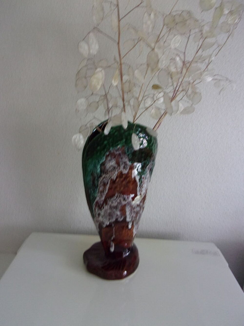Vase forme coquillage. Décoration
