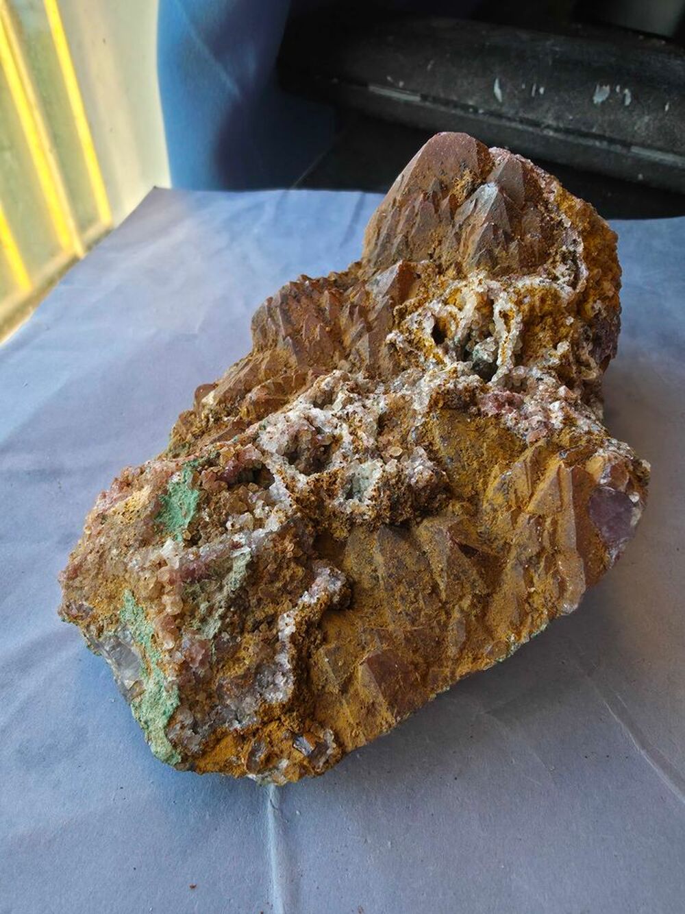 Pierre de Collection Katanga : Quartz, Malachite &amp; Oxydes 