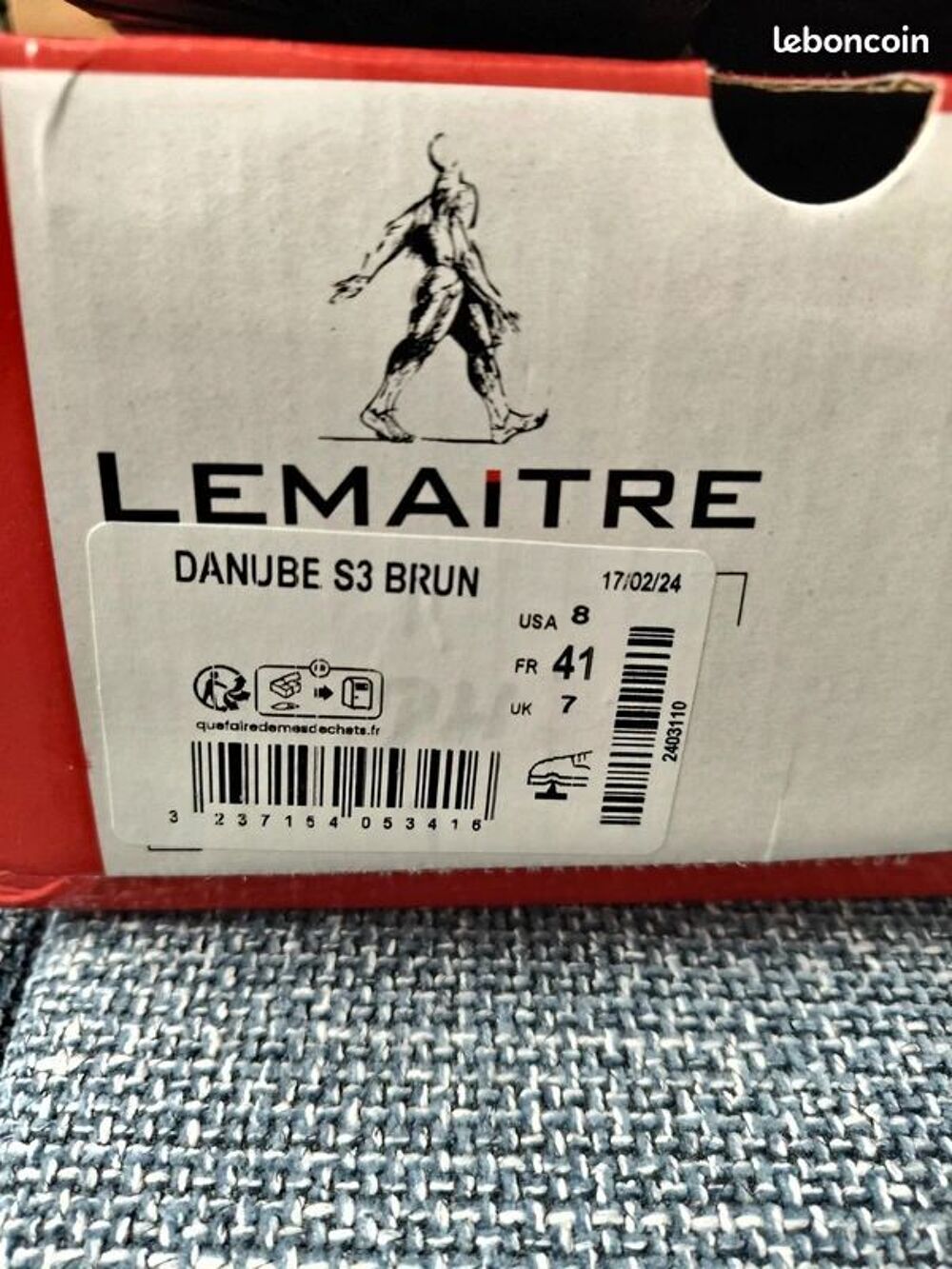 Chaussures de s&eacute;curit&eacute; montantes Danube S3 Lemaitre pointure Chaussures