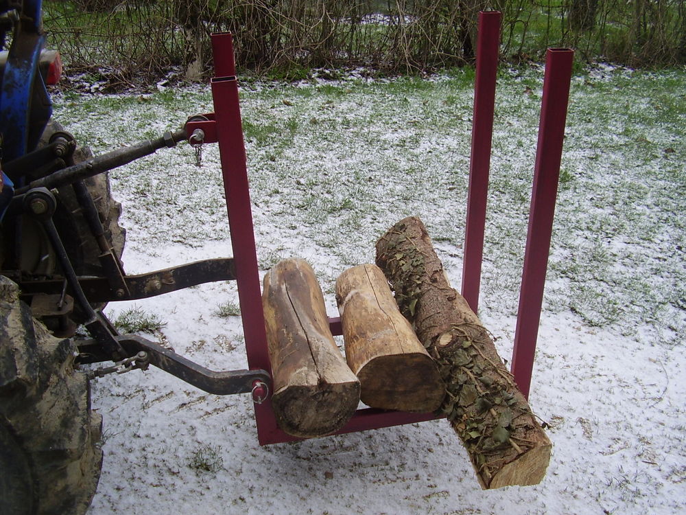 debardeuse / panier transport de bois Jardin