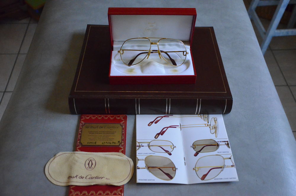 LUNETTES CARTIER OR 18 CARATS 