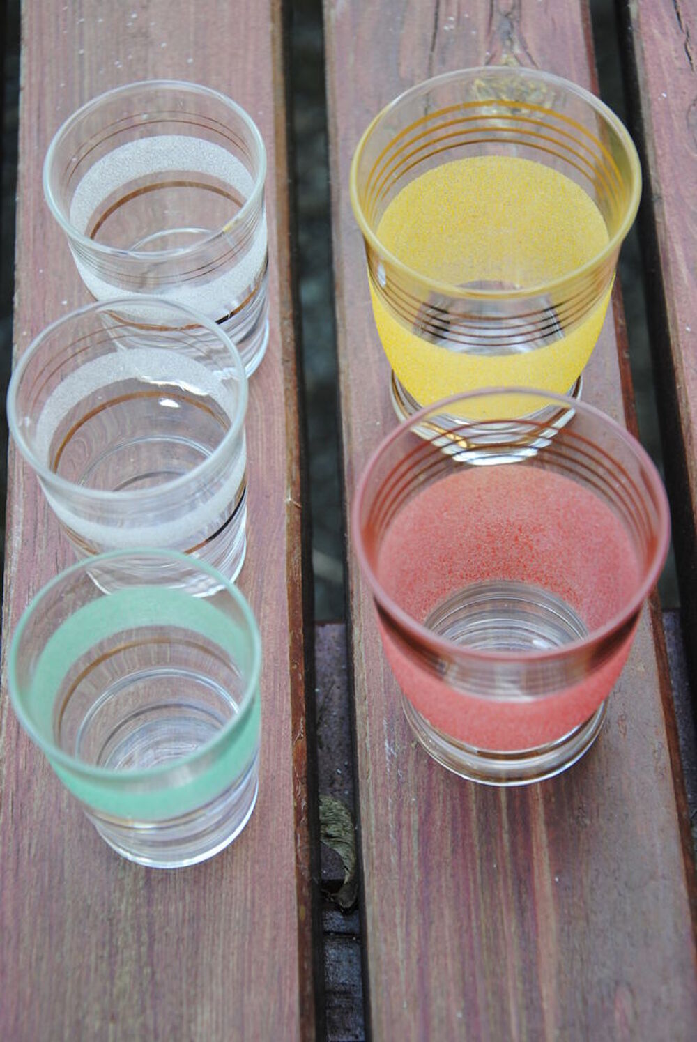 Verres granit&eacute;s Décoration