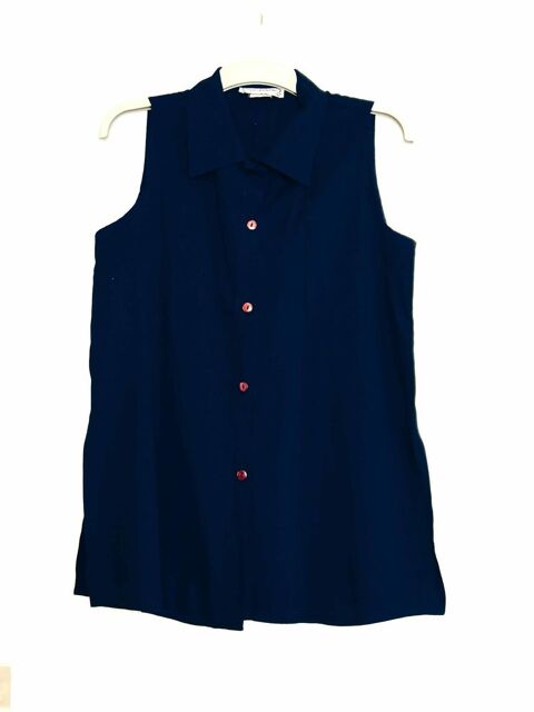 Chemisier blouse, Bleu marine, T. Unique, TBE 4 Bagnolet (93)
