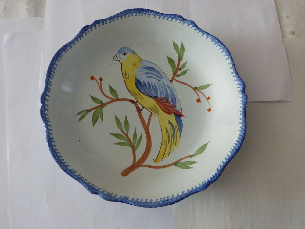 ASSIETTE GROS BEC HENRIOT QUIMPER 
