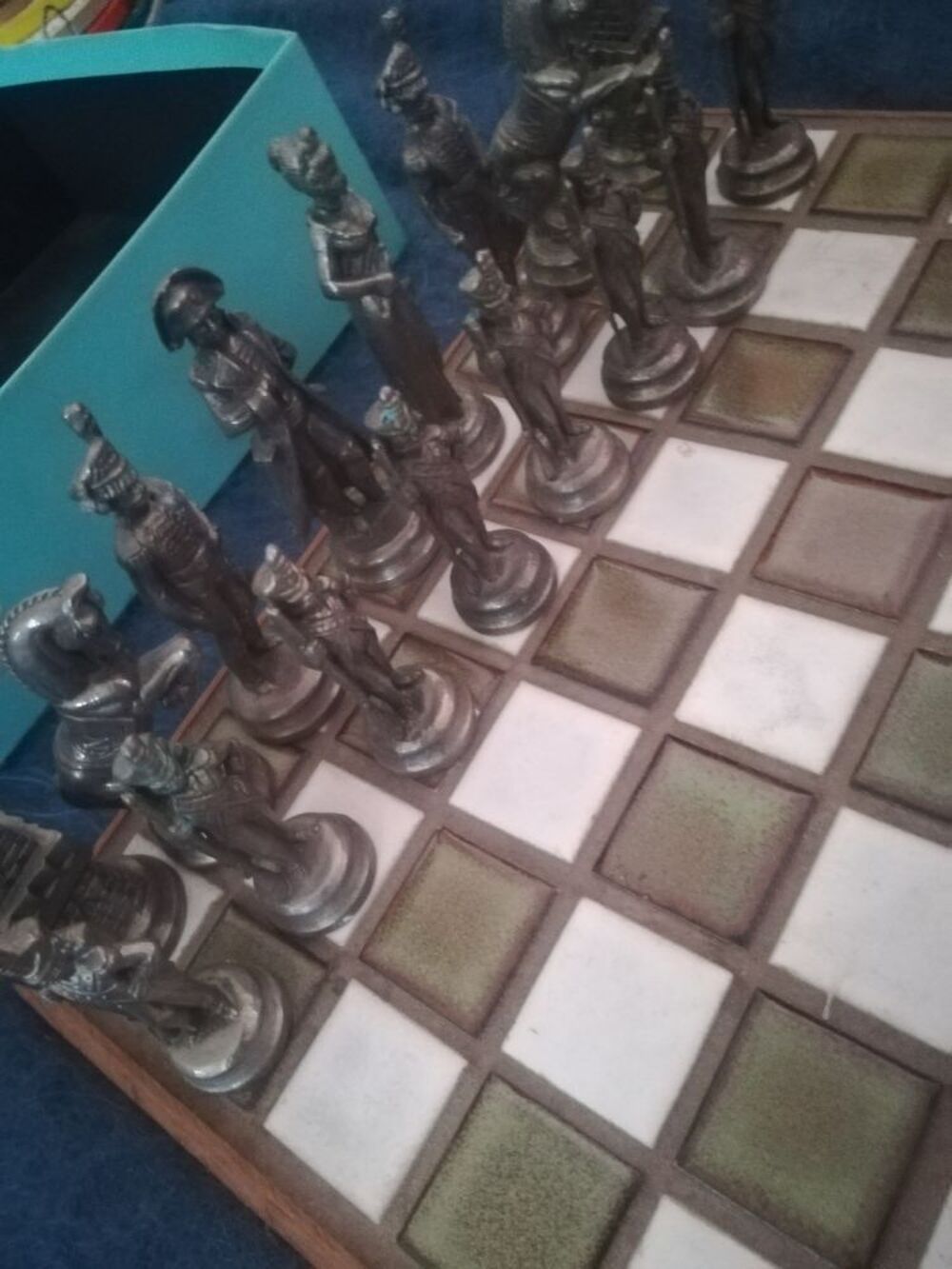  Jeu d'Echecs Napol&eacute;on en M&eacute;tal Massif Jeux / jouets