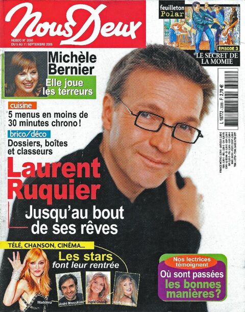 NOUS DEUX Magazine n3088 2006  Laurent RUQUIER  2 Castelnau-sur-Gupie (47)