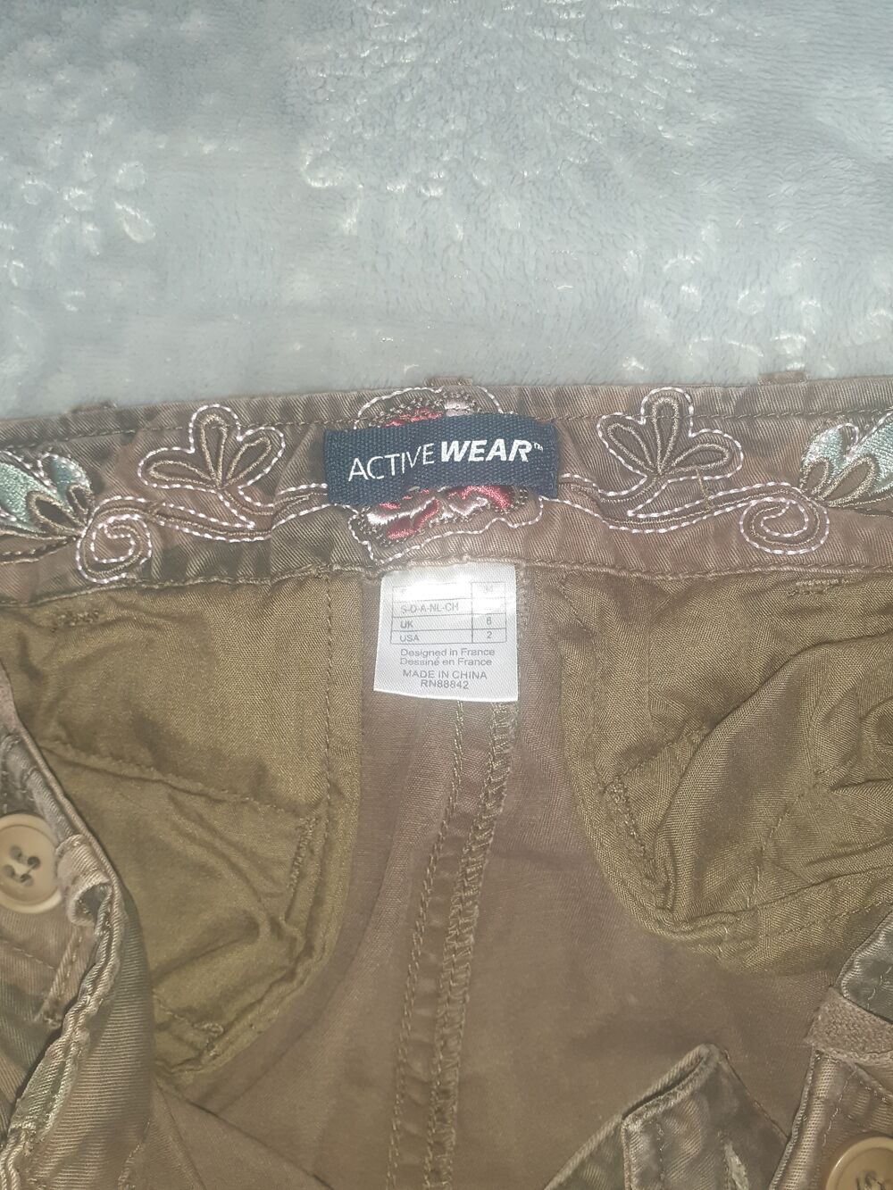 Pantalon femme treillis &agrave; poche Vêtements