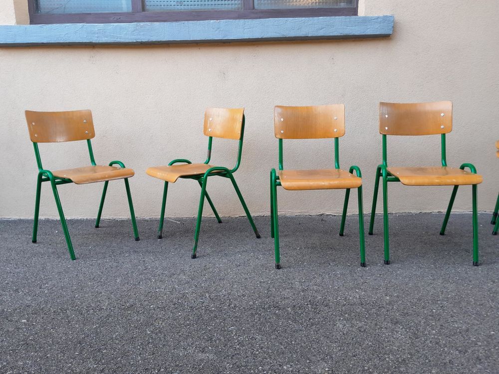 Chaises anciennes de style indus lot ou pi&egrave;ce vintage Meubles