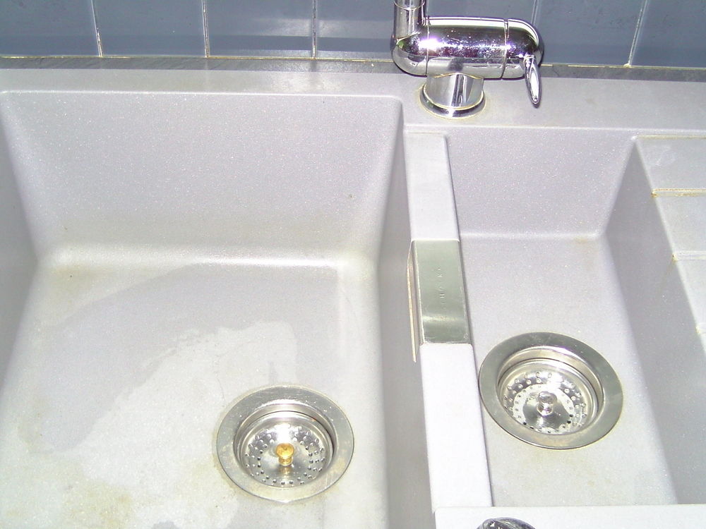 &Eacute;vier Granit Gris Schock 1 Bac 1/2 + &Eacute;gouttoir Bricolage