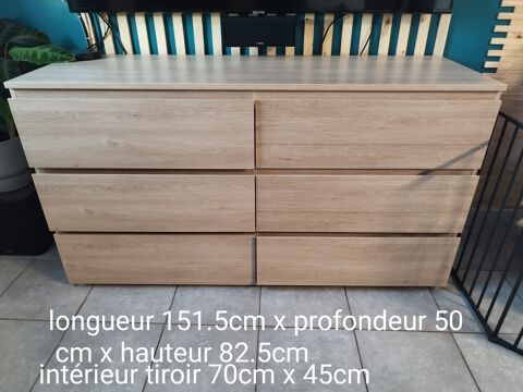Commode 6 tiroirs  150 Sainte-Marguerite-sur-Fauville (76)