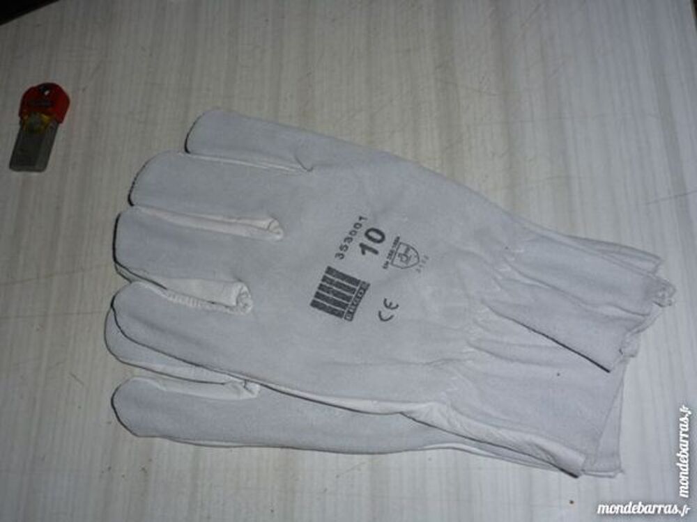 gants de travail, T 9 ou 11 , neuf 1 paire Bricolage