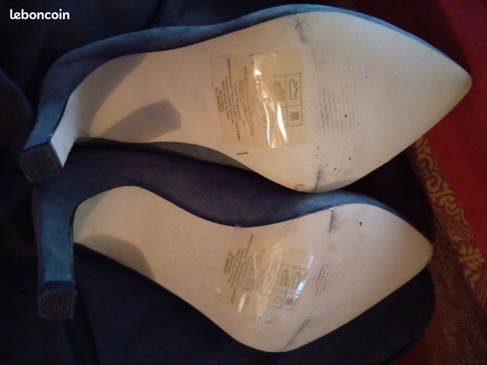 escarpins Primark atmosph&egrave;re talon 10 cm gris Chaussures