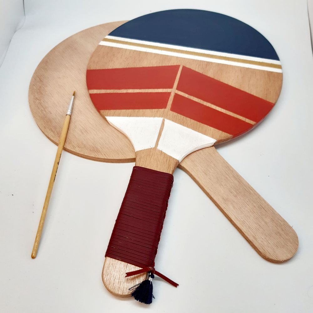 Lot 200 Raquettes en Bois &agrave; D&eacute;corer - DIY asso loisir Jeux / jouets
