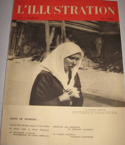 ILLUSTRATION n� 5040 - 7 OCT 1939 - LE FRONT FRANCAIS.. 4 Roissy-en-Brie (77)