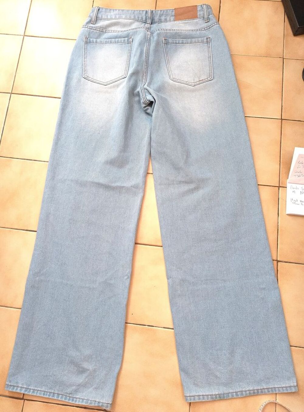 Jean bleu clair Shein T38 / M Tall neuf wide Vêtements