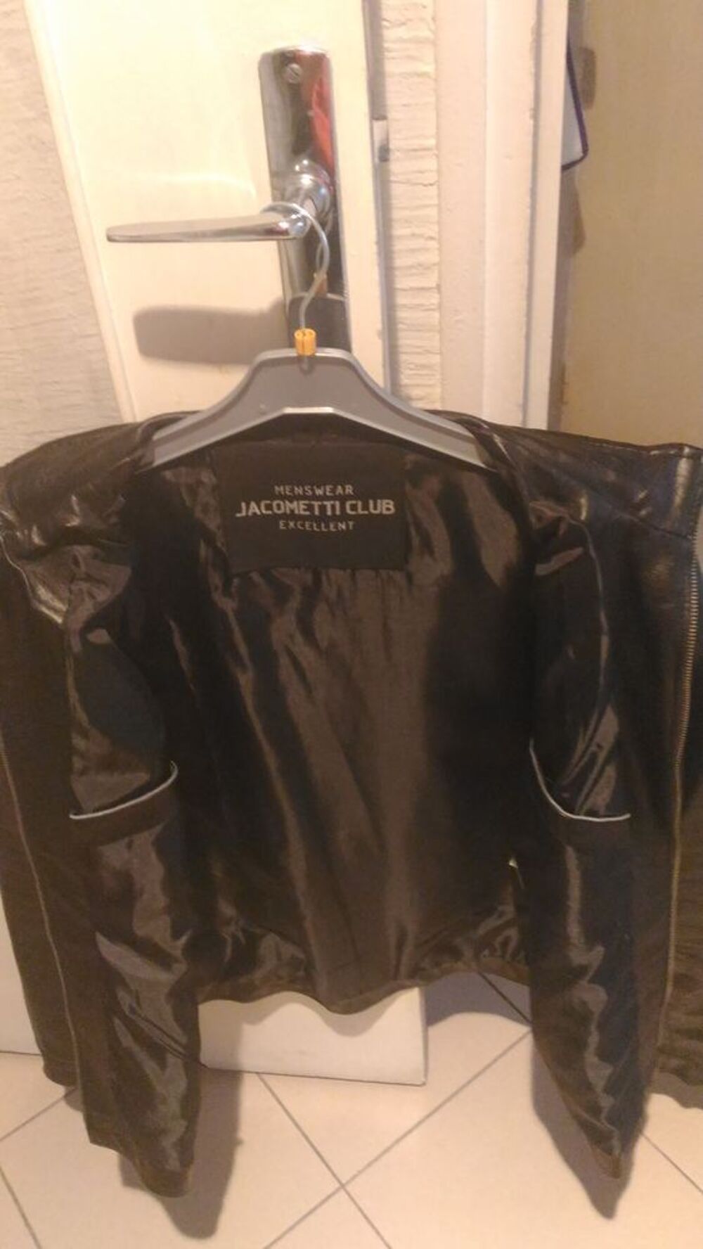 Veste simili cuir MensWear JACOMETI CLUB Excellent pour homm Vêtements