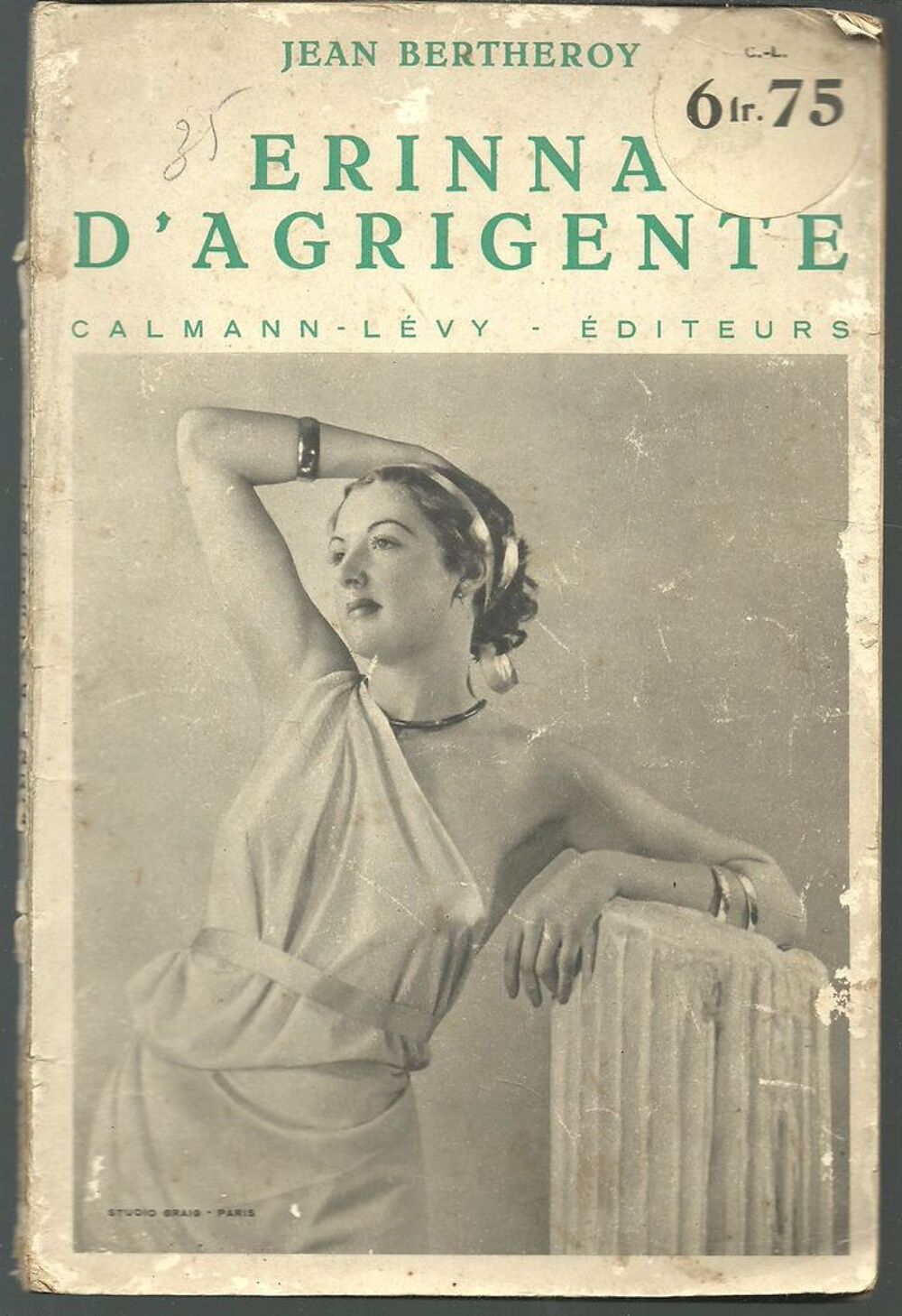 Jean BERTHEROY Les tablettes d'Erinna d'Agrigente - 1921 Livres et BD
